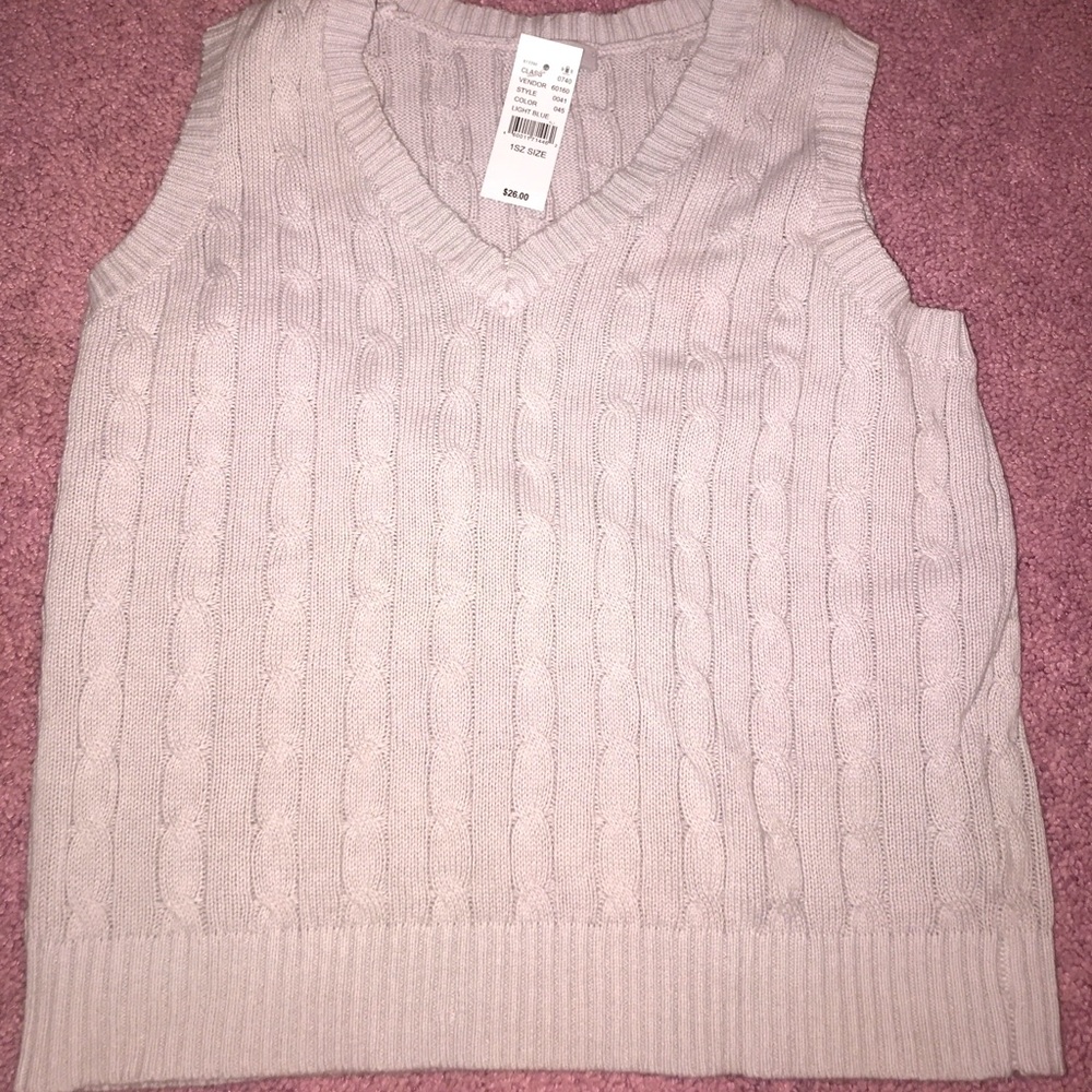 Purple sweater vest